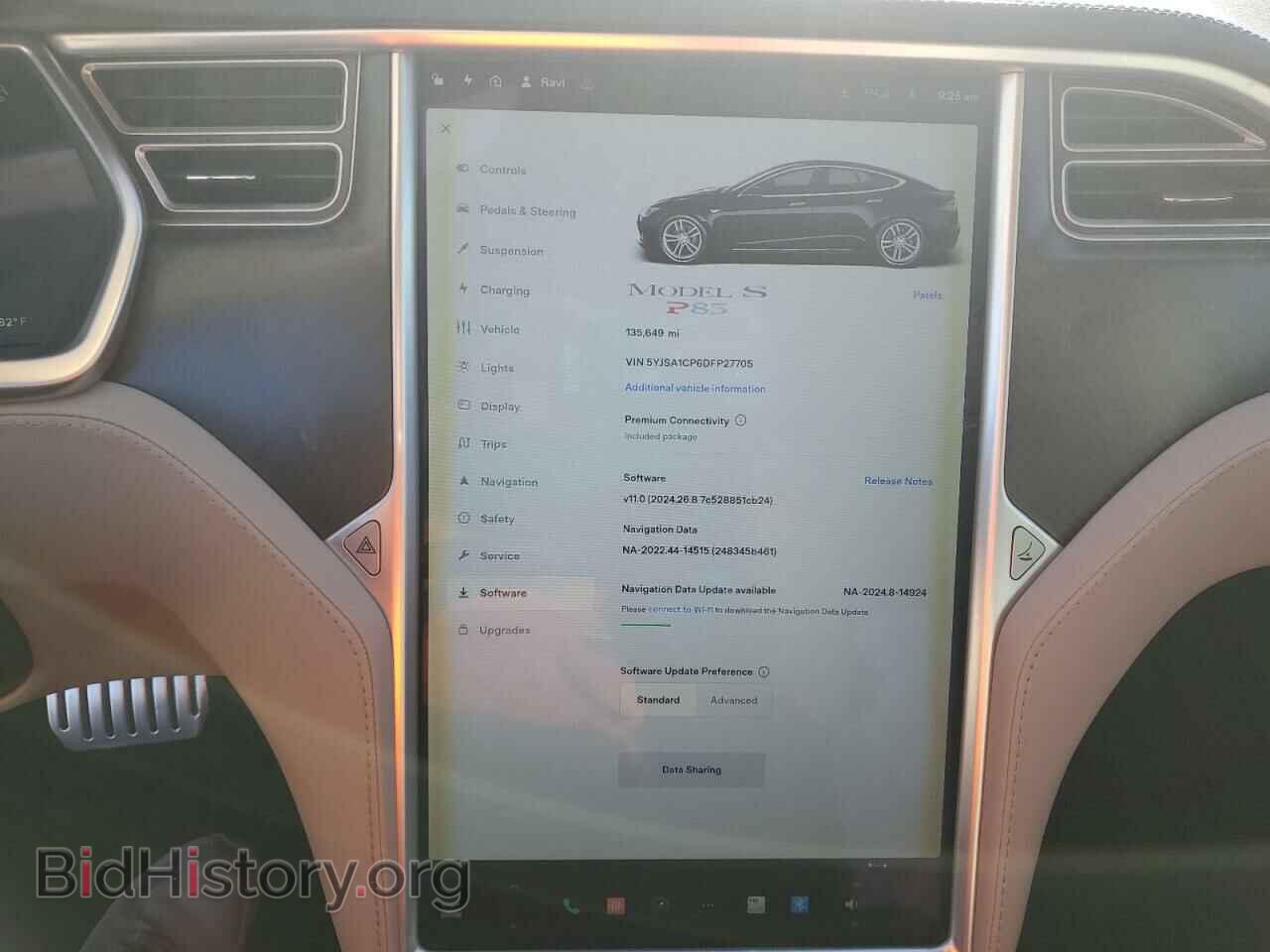 2013 TESLA MODEL S - VIN: 5YJSA1CP6DFP27705 - Photo 9