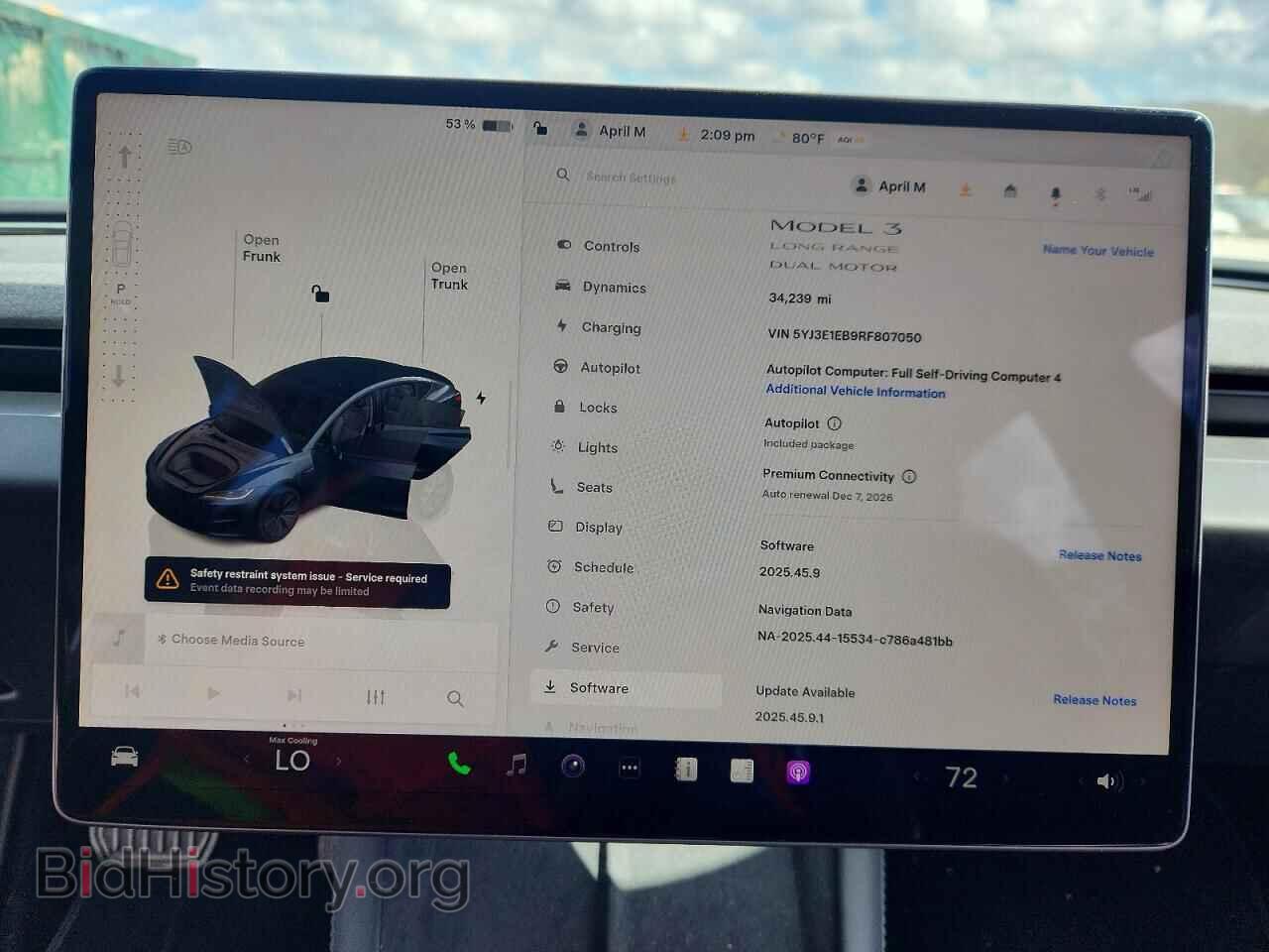 2024 TESLA MODEL 3 - VIN: 5YJ3E1EB9RF807050 - Photo 9