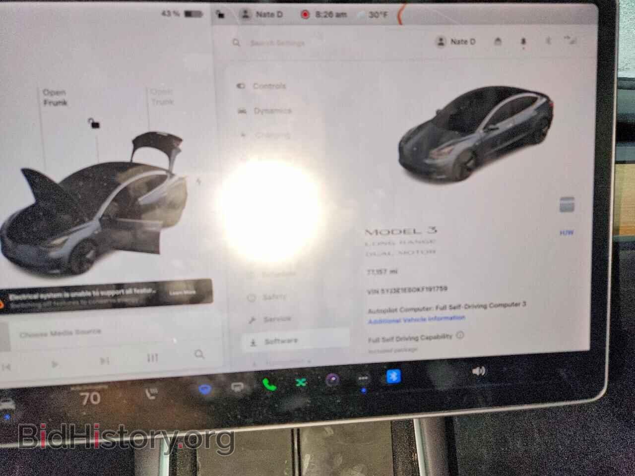 2019 TESLA MODEL 3 - VIN: 5YJ3E1EB0KF191759 - Photo 9