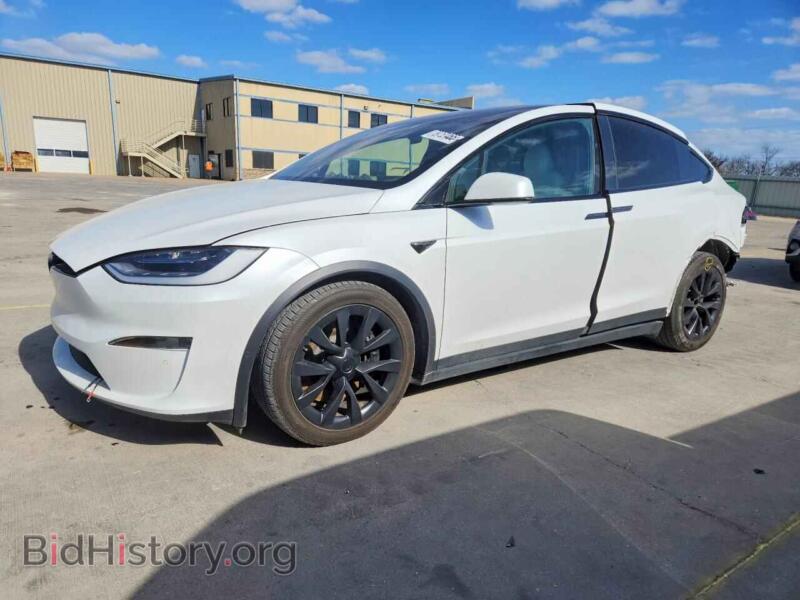 2022 Tesla MODEL X (VIN 7SAXCBE58NF336285) — фото 1 из 12, Copart, повреждение: задняя часть