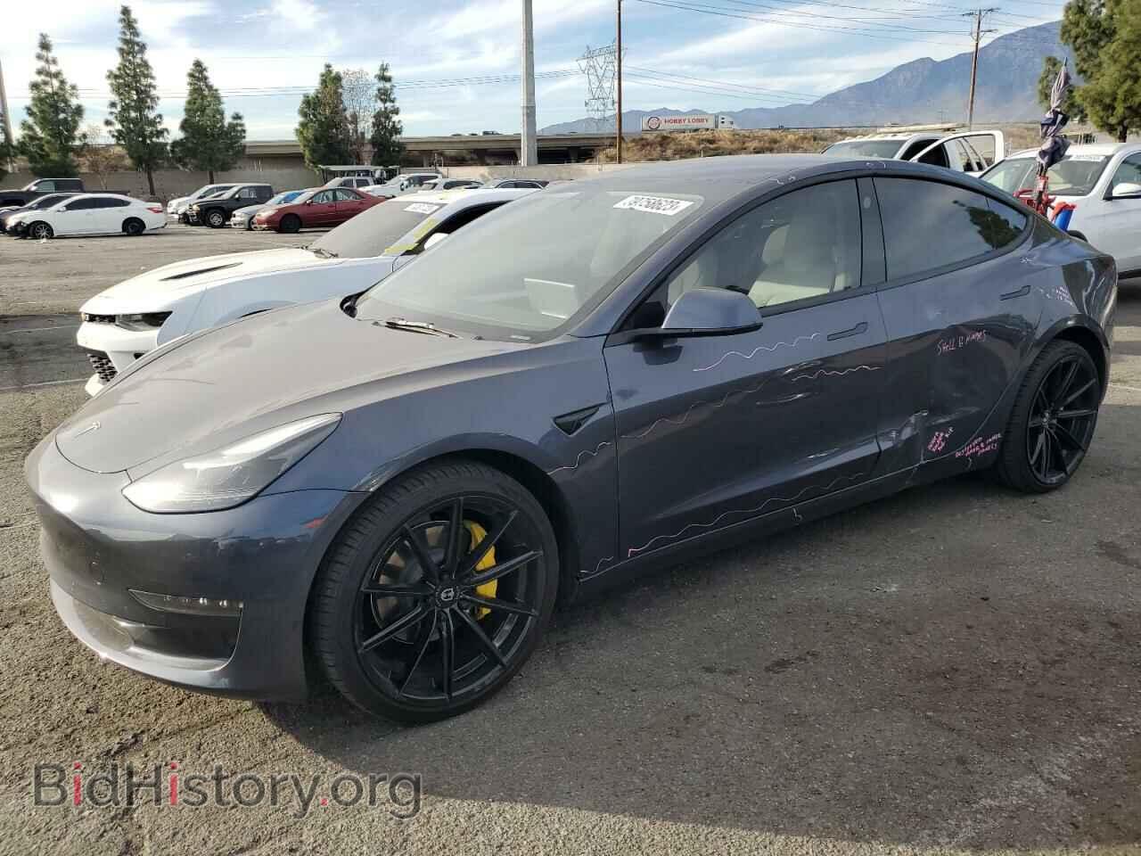 Photo 5YJ3E1EA6NF336475 - TESLA MODEL 3 2022