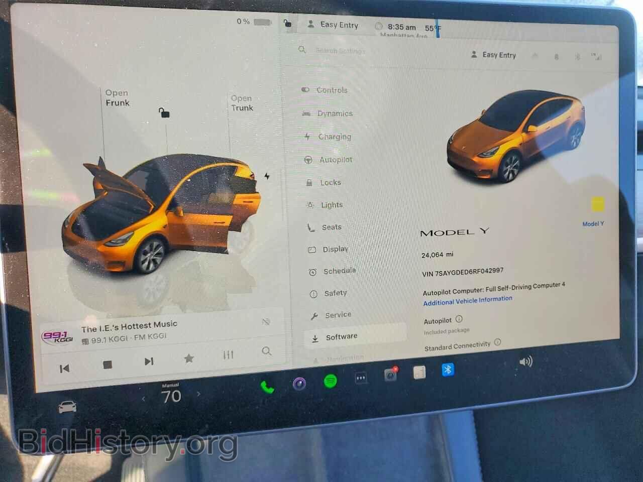 2024 TESLA MODEL Y - VIN: 7SAYGDED6RF042997 - Фото 9