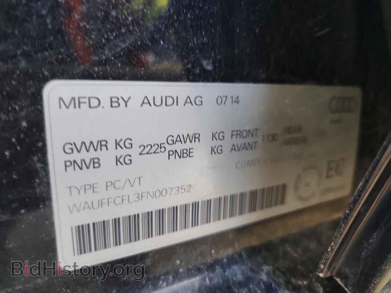 2015 AUDI A4 - VIN: WAUFFCFL3FN007352 - Фото 12