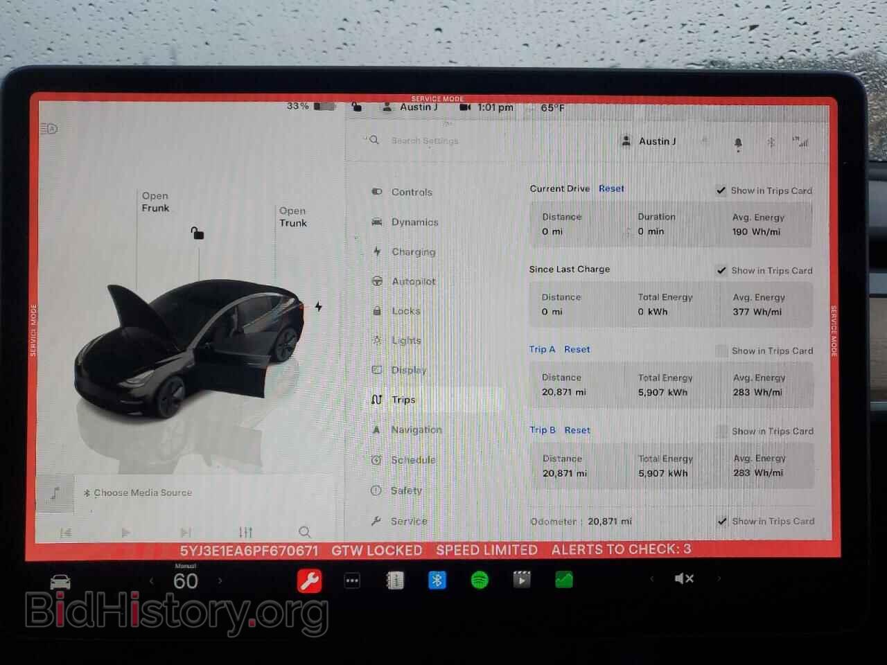 2023 TESLA MODEL 3 - VIN: 5YJ3E1EA6PF670671 - Фото 9