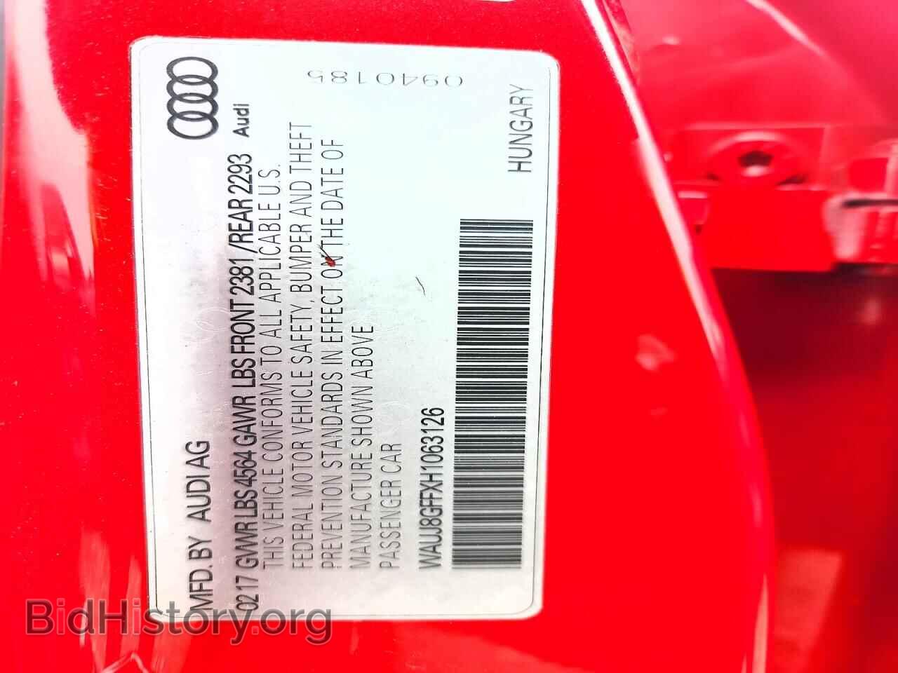 2017 AUDI A3 - VIN: WAUJ8GFFXH1063126 - Photo 12
