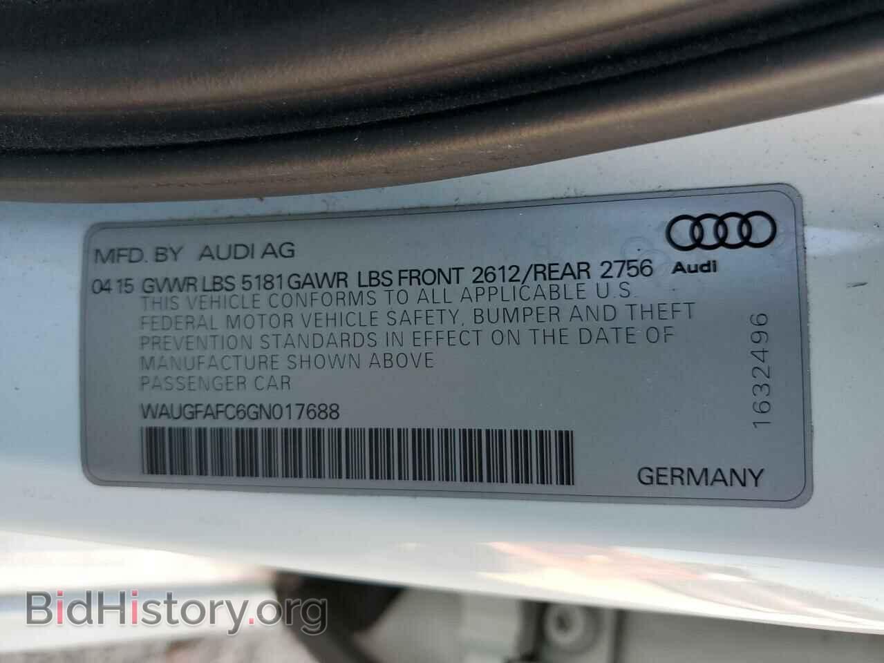 2016 AUDI A6 - VIN: WAUGFAFC6GN017688 - Photo 12