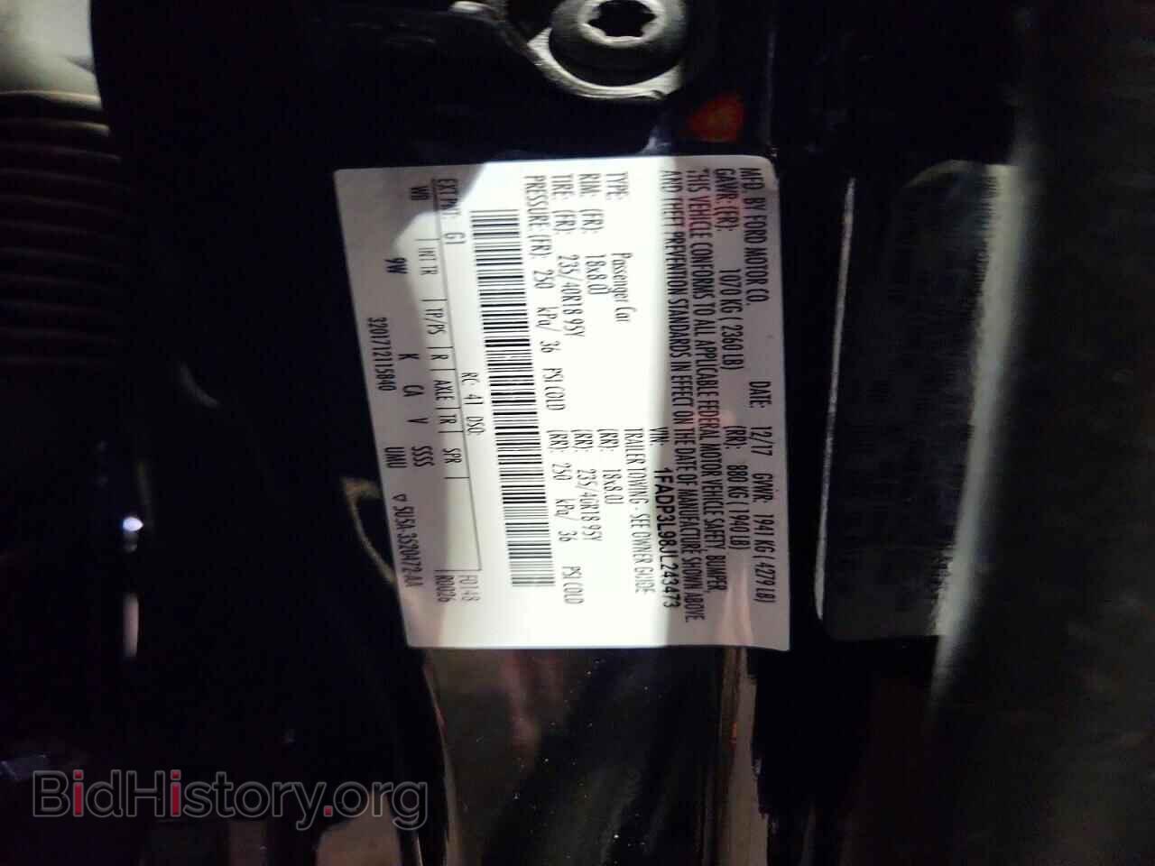 2018 FORD FOCUS - VIN: 1FADP3L98JL243473 - Фото 12