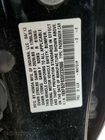 2013 HONDA CIVIC - VIN: 19XFB2F83DE232666 - Photo 12