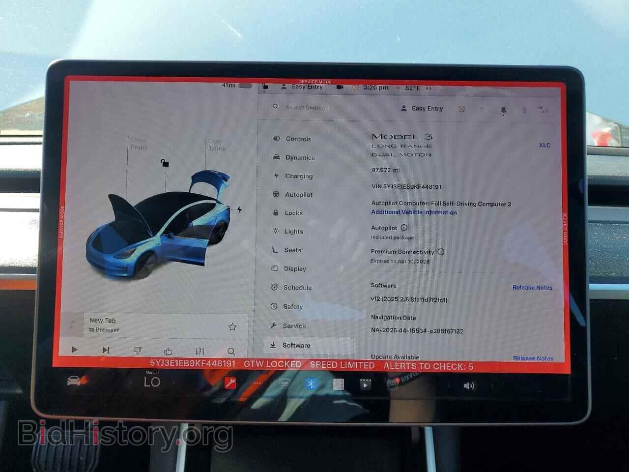 2019 TESLA MODEL 3 - VIN: 5YJ3E1EB9KF448191 - Photo 9