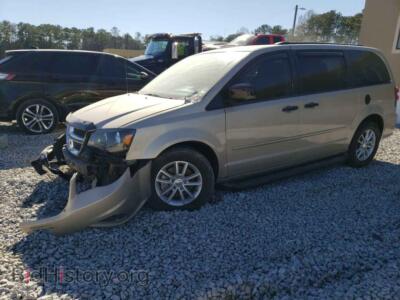 2016 Dodge CARAVAN SXT, tan — VIN 2C4RDGCG8GR164173, Copart