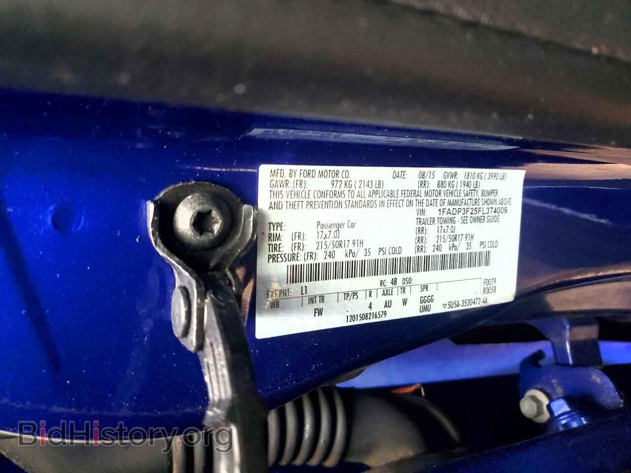 2015 FORD FOCUS - VIN: 1FADP3F25FL374009 - Фото 12