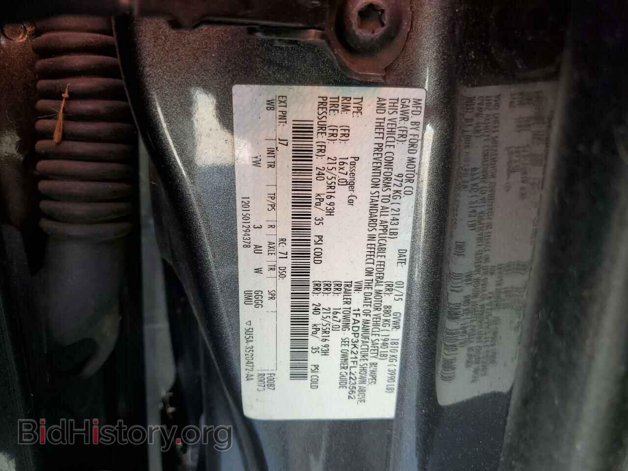 2015 FORD FOCUS - VIN: 1FADP3K21FL223562 - Photo 12