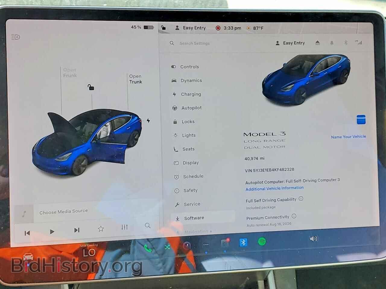 2019 TESLA MODEL 3 - VIN: 5YJ3E1EB4KF482328 - Photo 9