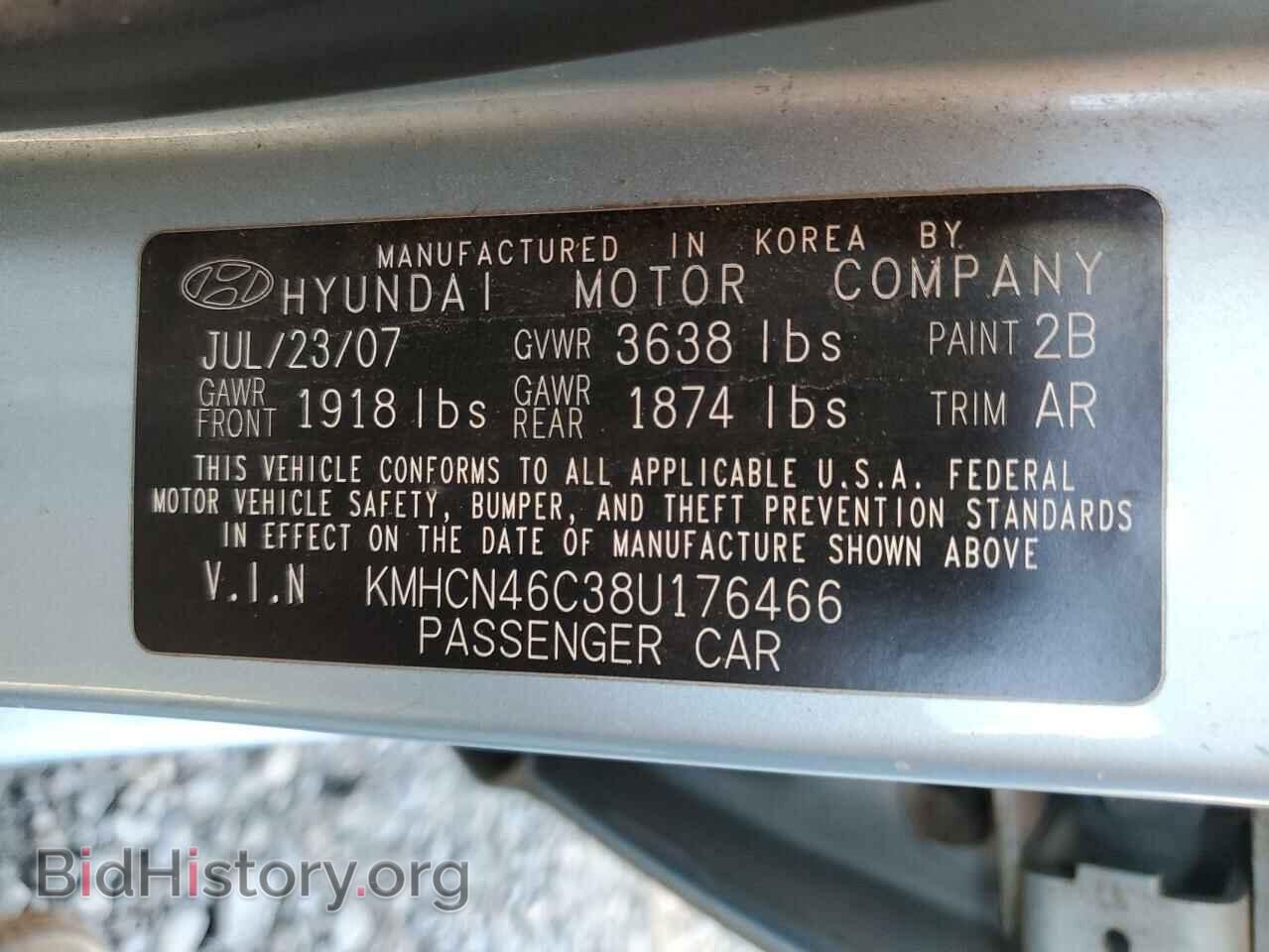 2008 HYUNDAI ACCENT - VIN: KMHCN46C38U176466 - Фото 12