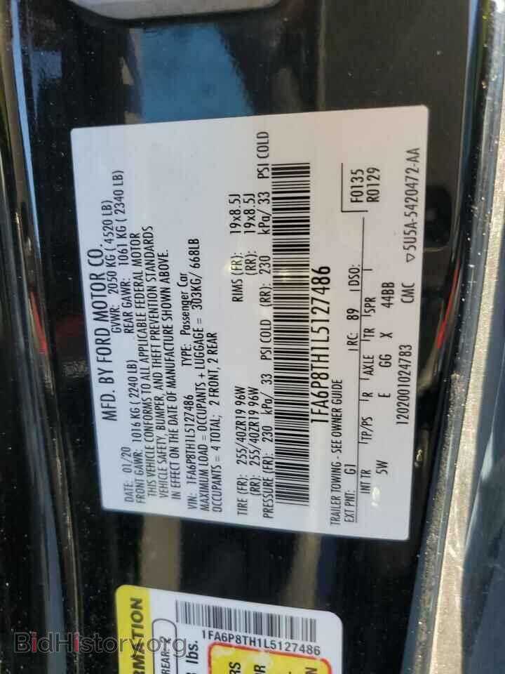 2020 FORD ALL Models - VIN: 1FA6P8TH1L5127486 - Фото 12