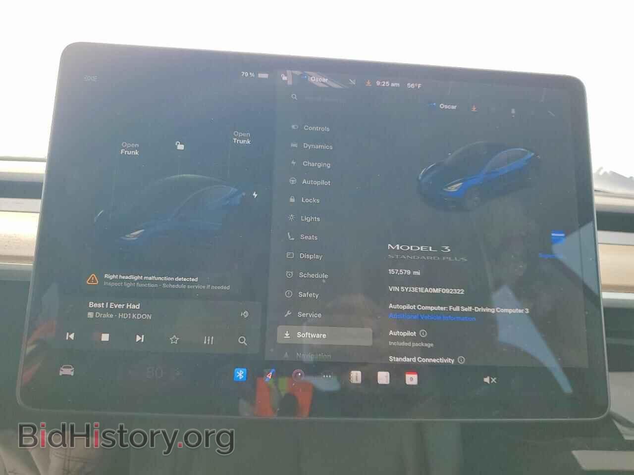2021 TESLA MODEL 3 - VIN: 5YJ3E1EA0MF092322 - Фото 9