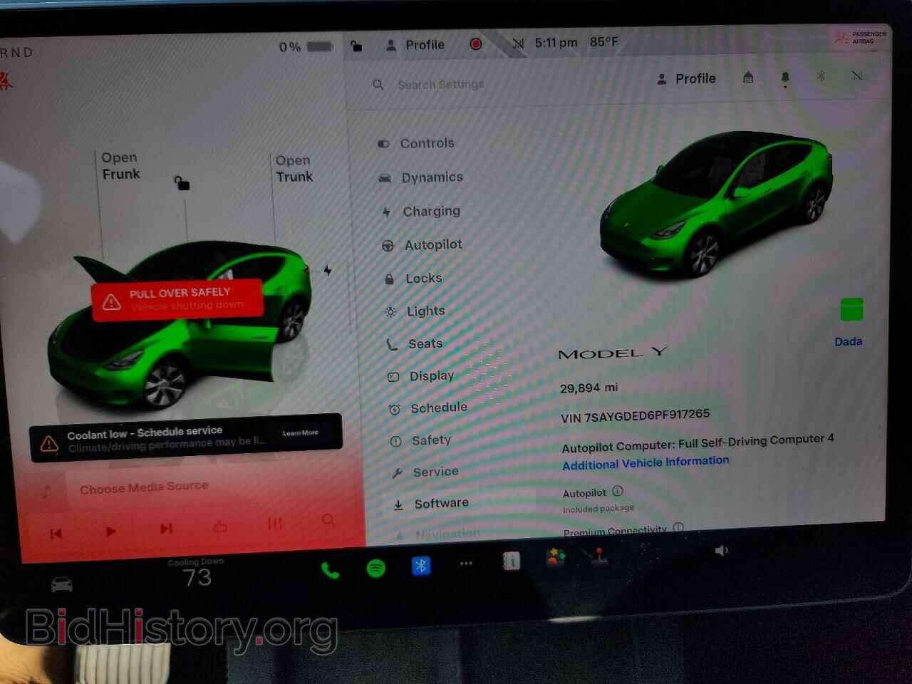 2023 TESLA MODEL Y - VIN: 7SAYGDED6PF917265 - Фото 9