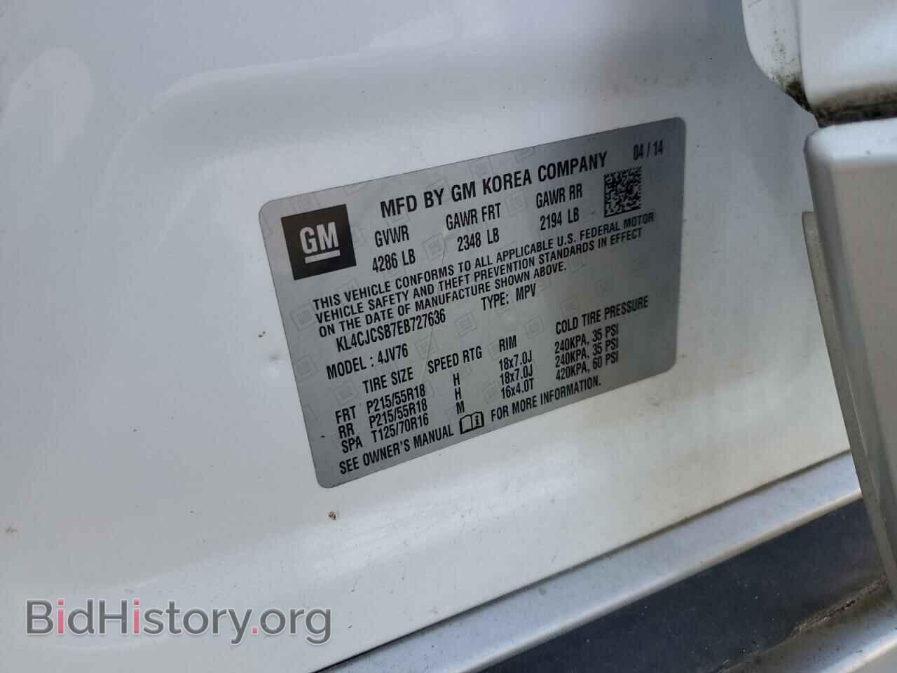 2014 BUICK ENCORE - VIN: KL4CJCSB7EB727636 - Photo 13