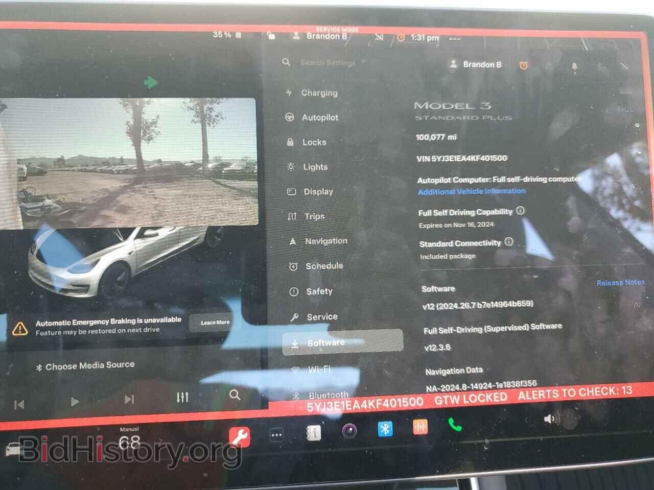 2019 TESLA MODEL 3 - VIN: 5YJ3E1EA4KF401500 - Фото 9