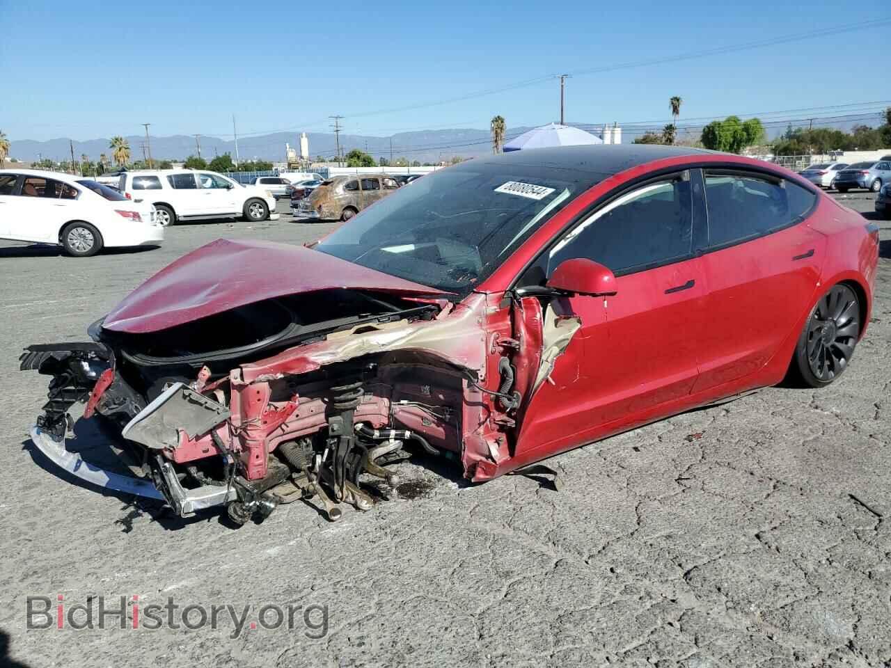 Photo 5YJ3E1ECXMF000876 - TESLA MODEL 3 2021
