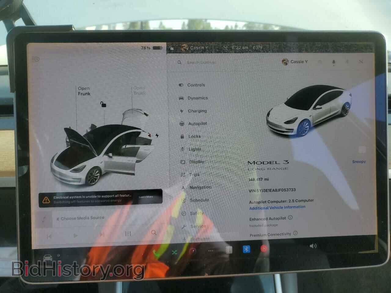 2018 TESLA MODEL 3 - VIN: 5YJ3E1EA8JF053733 - Фото 9