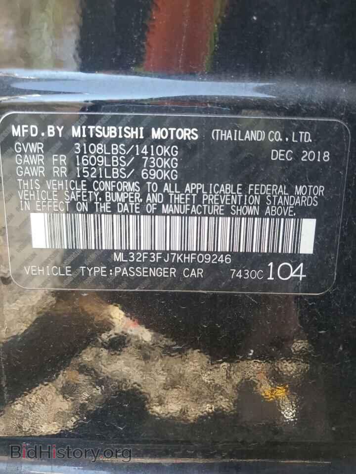 2019 MITSUBISHI MIRAGE - VIN: ML32F3FJ7KHF09246 - Фото 12