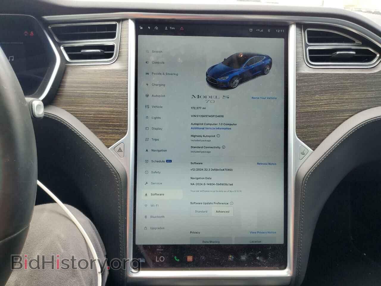 2016 TESLA MODEL S - VIN: 5YJSA1E14GF134616 - Фото 9