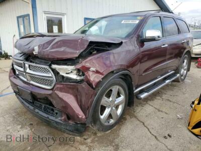 2012 Dodge DURANGO CITADEL, темно-бордовый — VIN 1C4SDJET9CC181530, Copart