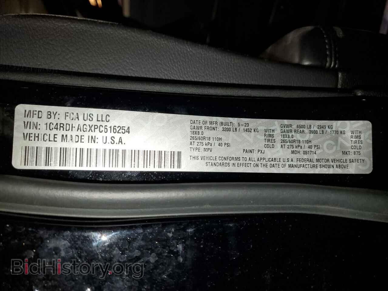 2023 DODGE DURANGO - VIN: 1C4RDHAGXPC616254 - Фото 13