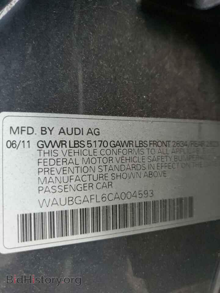 2012 AUDI S4/RS4 - VIN: WAUBGAFL6CA004593 - Фото 12