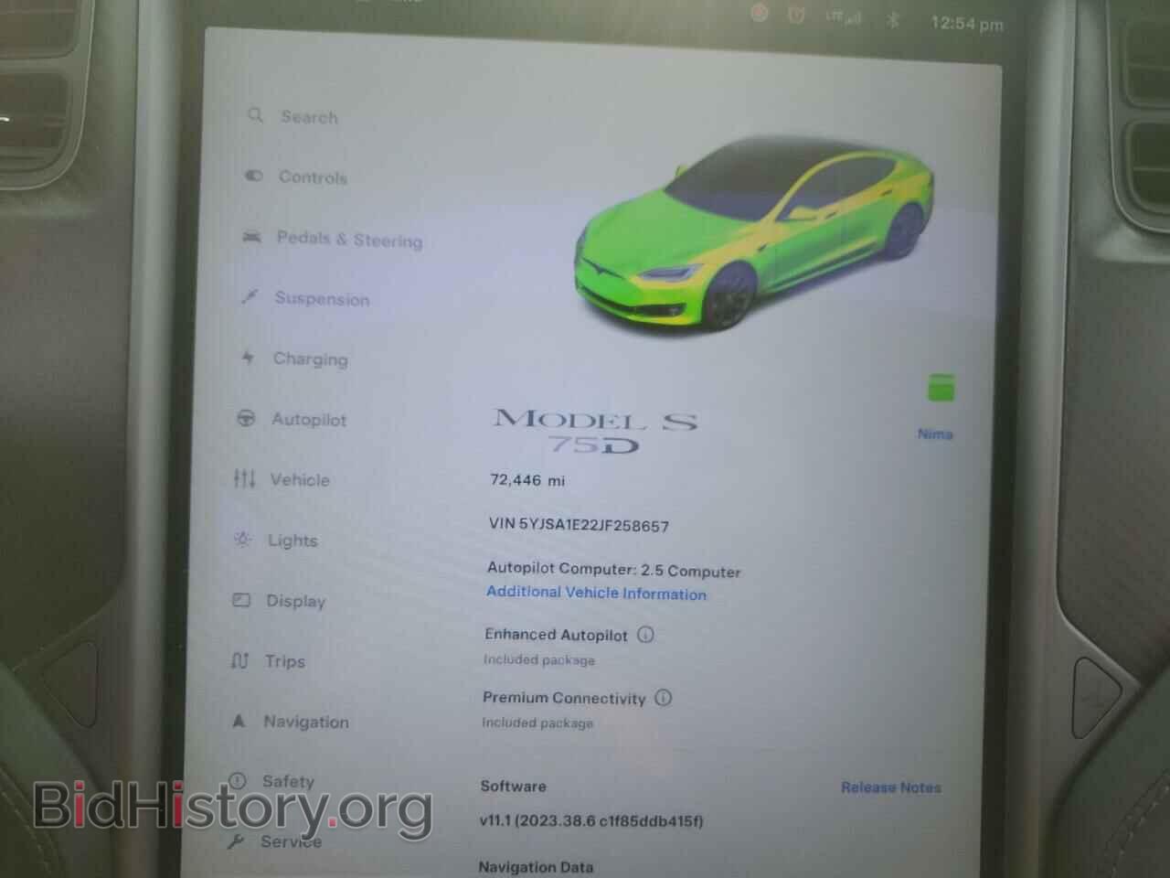 2018 TESLA MODEL S - VIN: 5YJSA1E22JF258657 - Photo 9