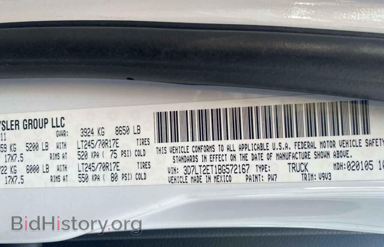 2011 DODGE All Models - VIN: 3D7LT2ET1BG572167 - Photo 10