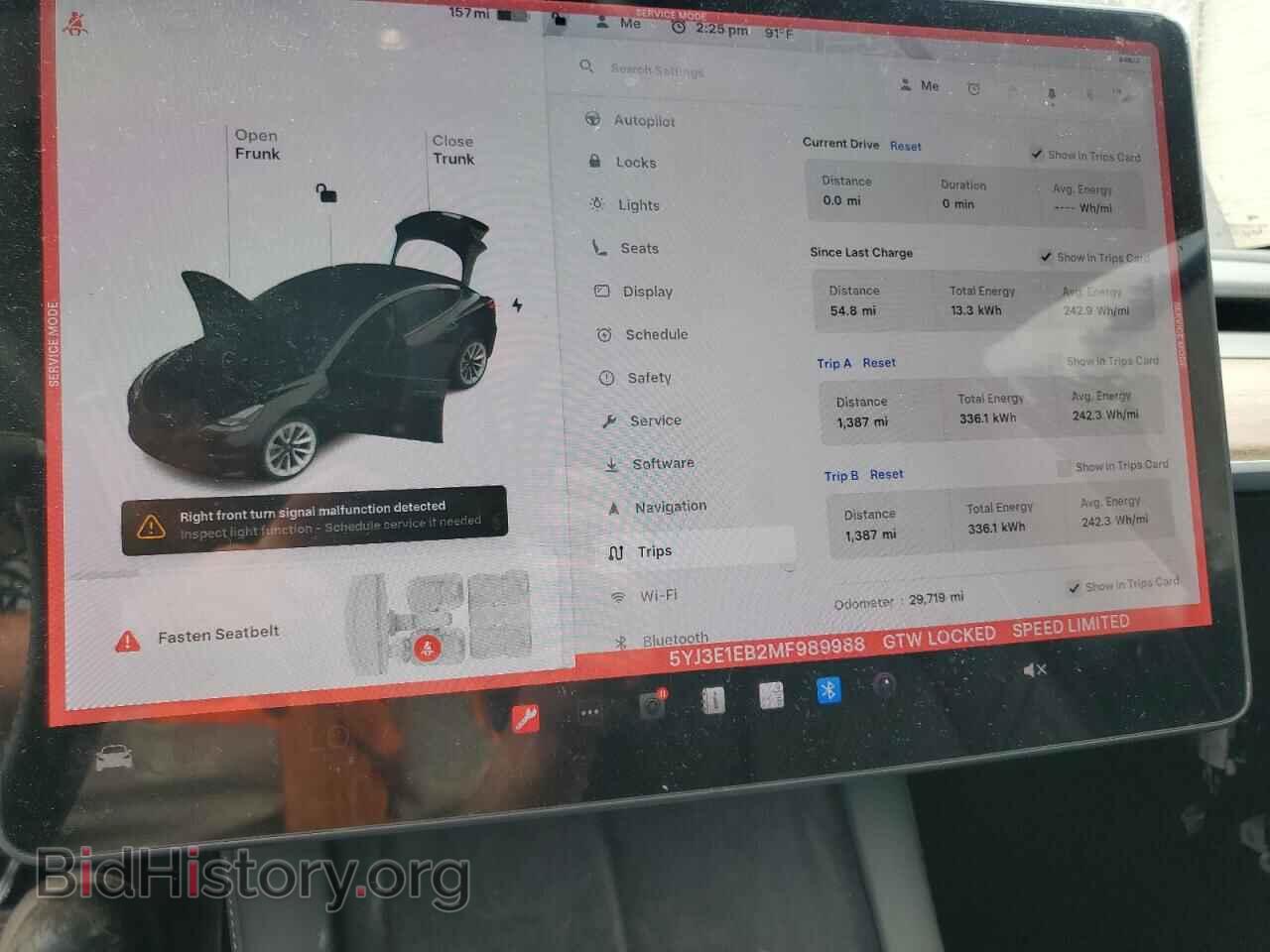 2021 TESLA MODEL 3 - VIN: 5YJ3E1EB2MF989988 - Фото 9