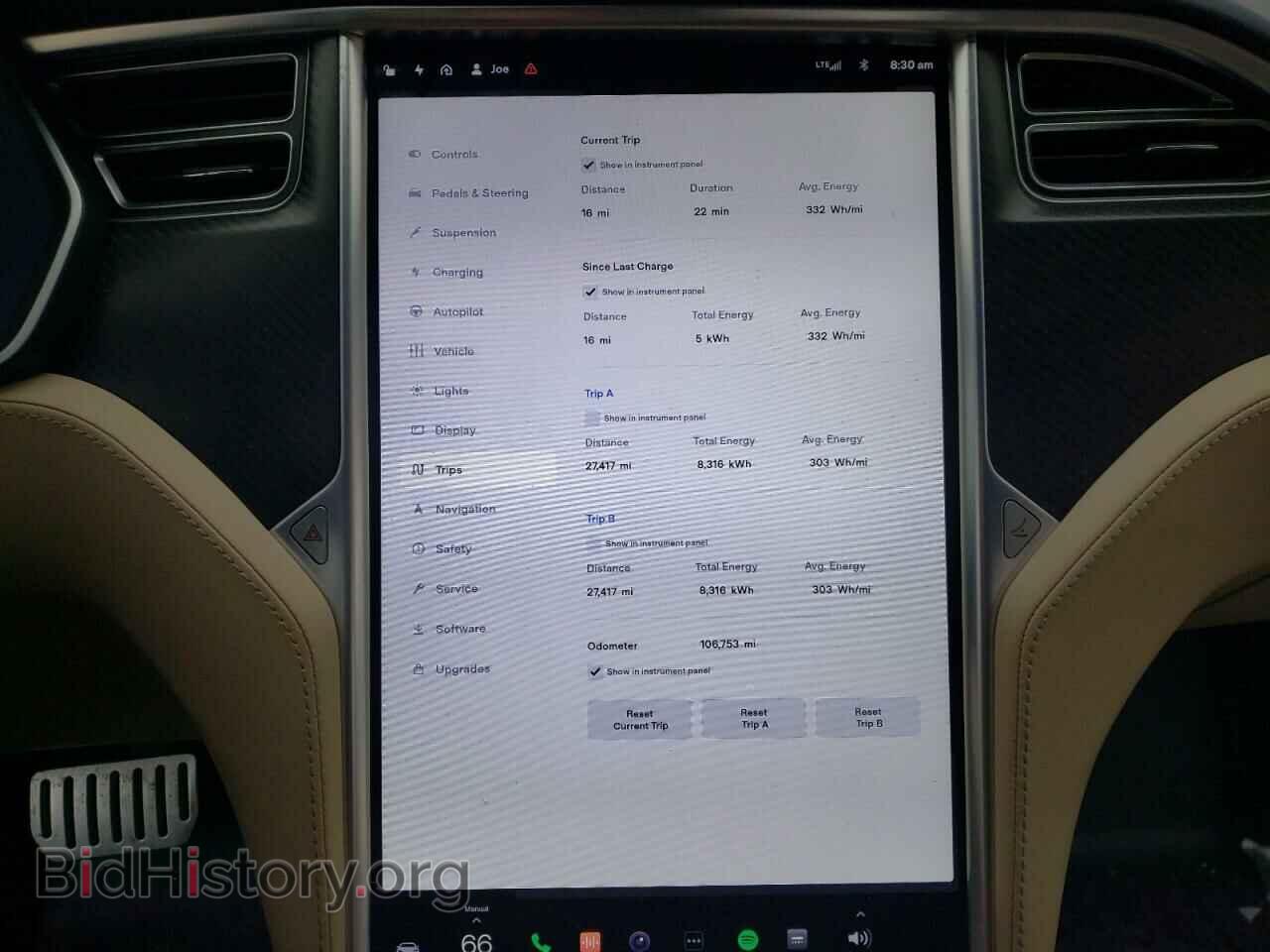 2016 TESLA MODEL S - VIN: 5YJSA1E12GF147624 - Photo 9