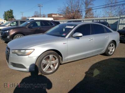 2012 Audi A6 Premium Plus, silver — VIN WAUGGAFC8CN065975, Copart