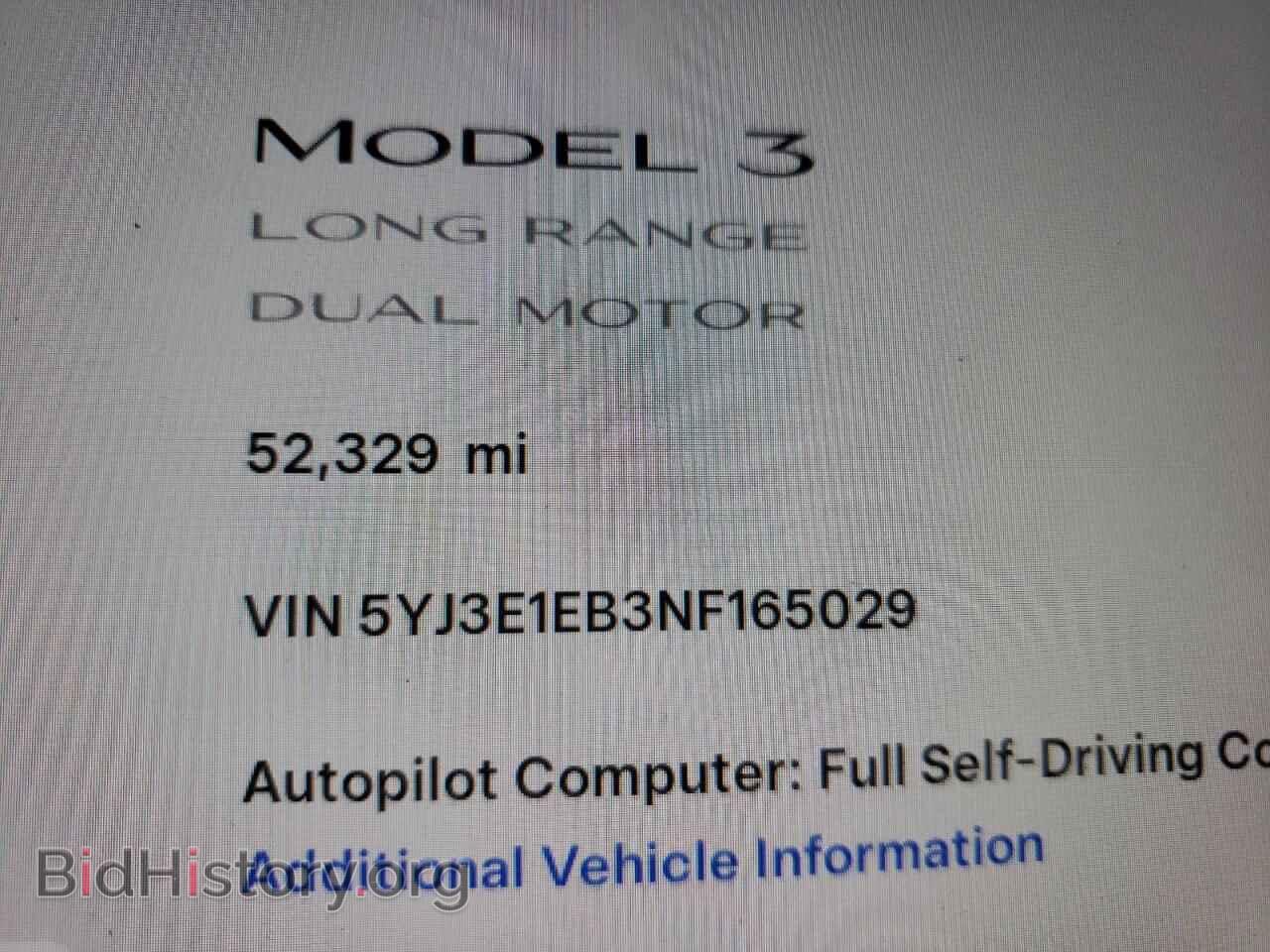 2022 TESLA MODEL 3 - VIN: 5YJ3E1EB3NF165029 - Фото 9