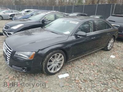 2012 Audi A8 L Quattro, черный — VIN WAURVAFD6CN010884, Copart