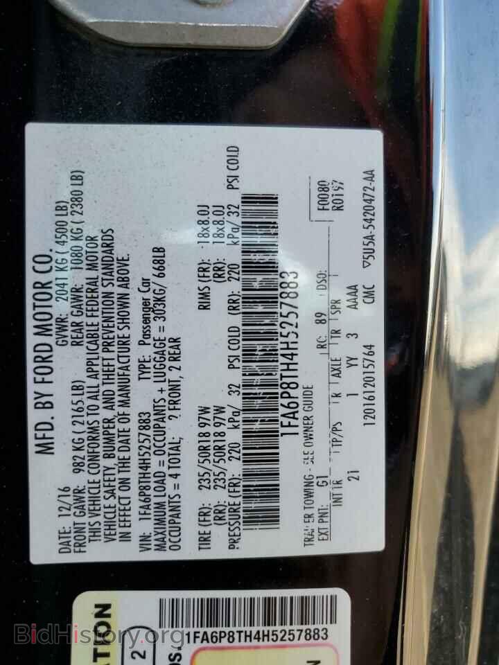 2017 FORD ALL Models - VIN: 1FA6P8TH4H5257883 - Photo 12