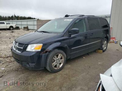 2010 Dodge CARAVAN Crew, blue — VIN 2D4RN6DX3AR489135, Copart