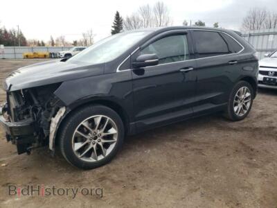 2017 Ford EDGE Titanium, black — VIN 2FMPK4K86HBB53507, Copart