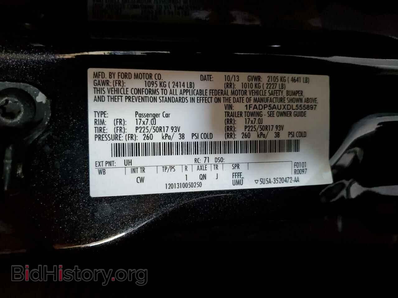 2013 FORD CMAX - VIN: 1FADP5AUXDL555897 - Фото 12