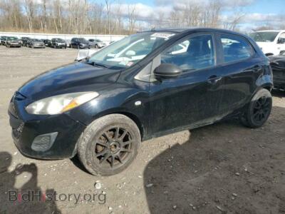 2013 Mazda 2, черный — VIN JM1DE1KZ2D0165560, Copart
