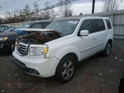 2013 Honda PILOT EXL, белый — VIN 5FNYF4H64DB072070, Copart