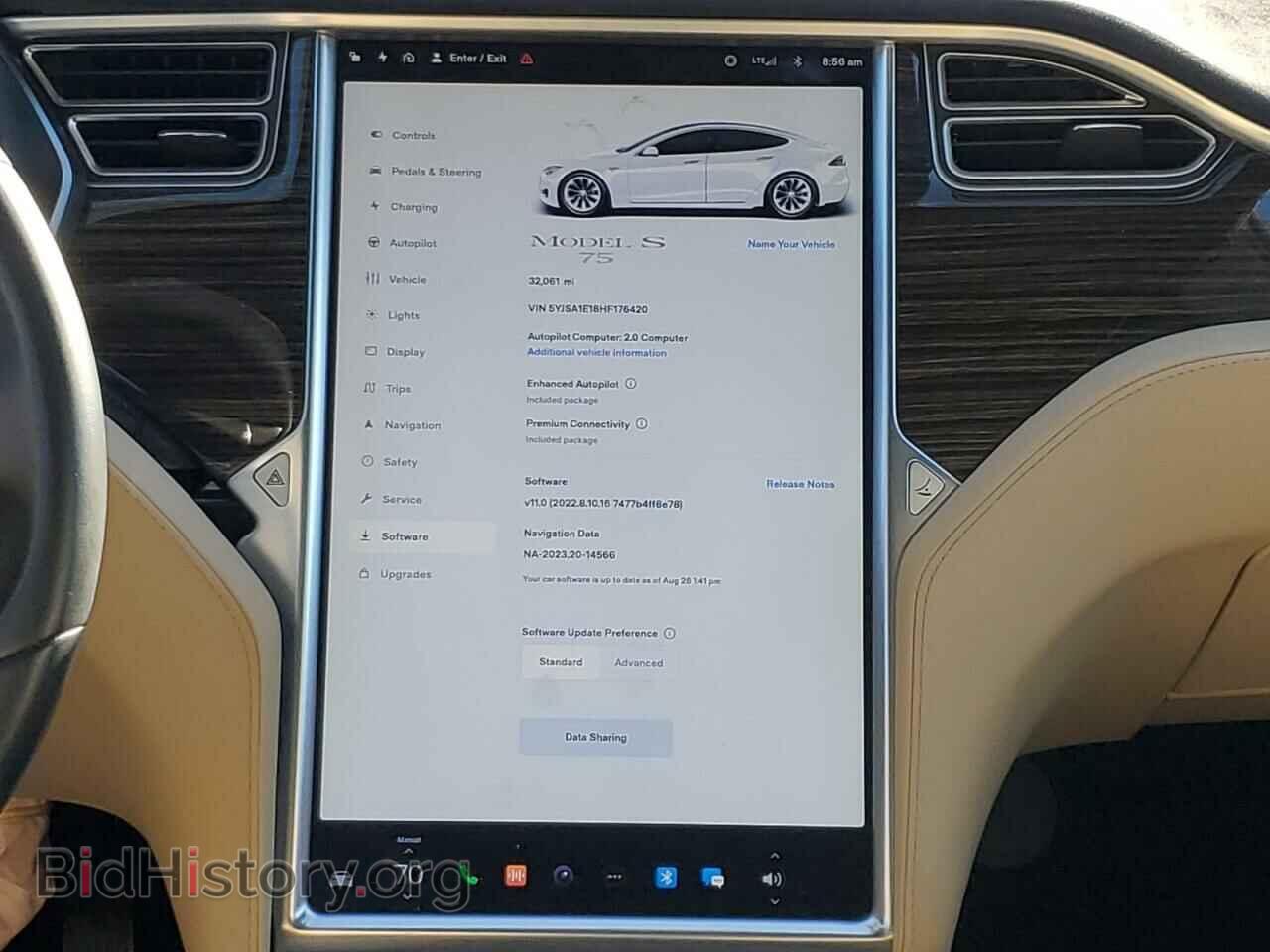 2017 TESLA MODEL S - VIN: 5YJSA1E18HF176420 - Photo 9