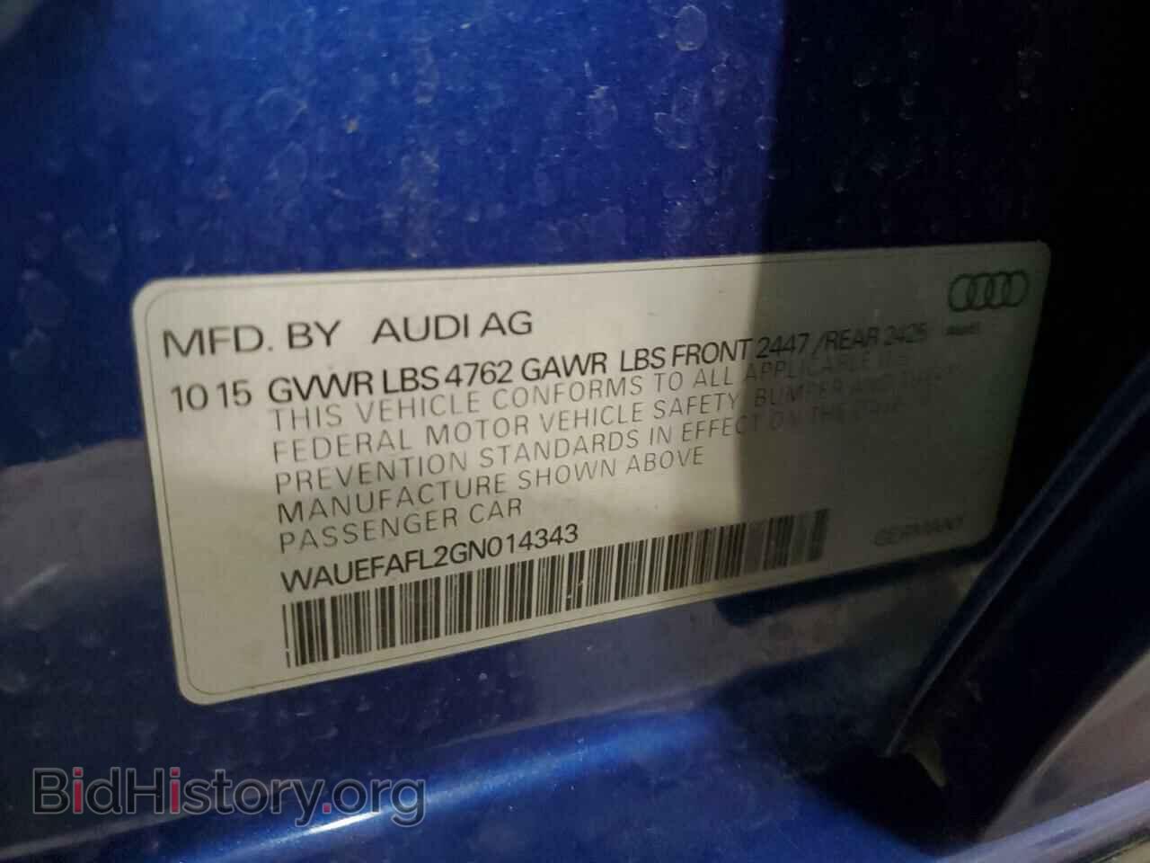 2016 AUDI A4 - VIN: WAUEFAFL2GN014343 - Фото 12