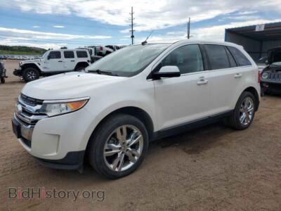 2013 Ford EDGE Limited, white — VIN 2FMDK3KC3DBA14317, Copart