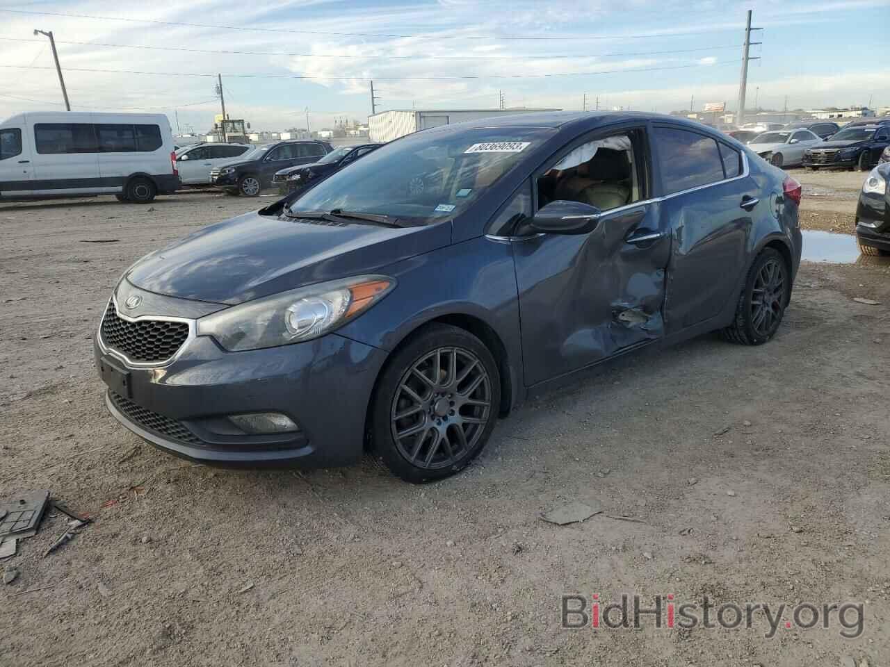 Report KNAFZ4A85G5547576 KIA FORTE 2016 BLUE GAS - price and damage history
