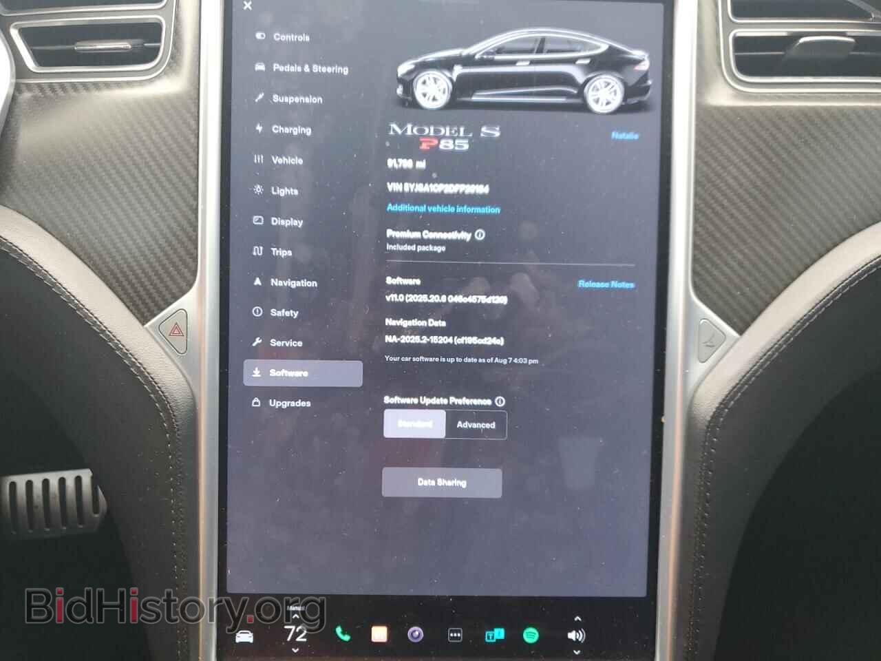 2013 TESLA MODEL S - VIN: 5YJSA1CP2DFP20184 - Photo 9
