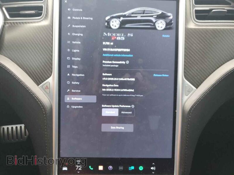 2013 Tesla MODEL S (VIN 5YJSA1CP2DFP20184) — фото 9 из 12