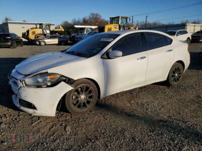 2013 Dodge DART Limited, white — VIN 1C3CDFCA2DD182070, Copart